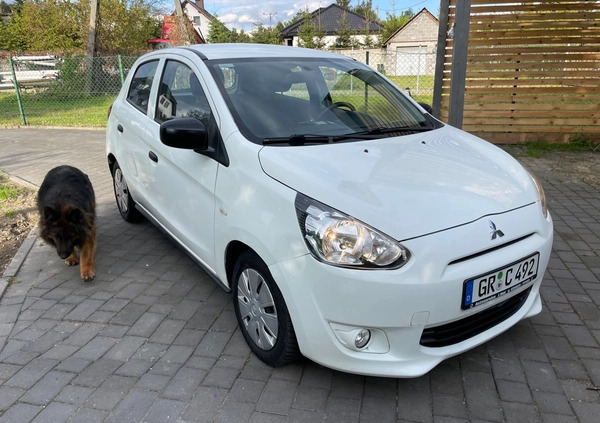 Mitsubishi Space Star cena 14988 przebieg: 169000, rok produkcji 2015 z Wielichowo małe 106